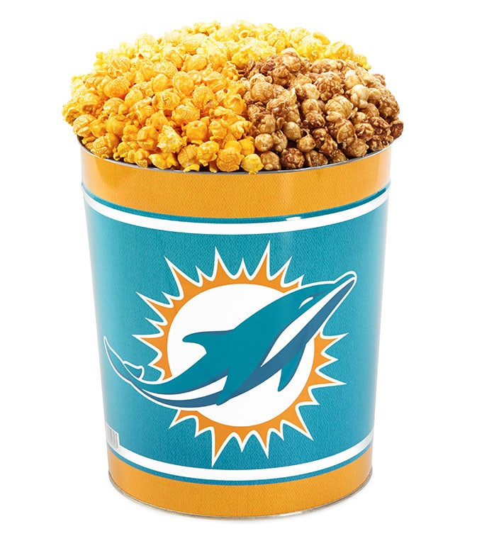 Miami Dolphins 3-Flavor Popcorn Tins